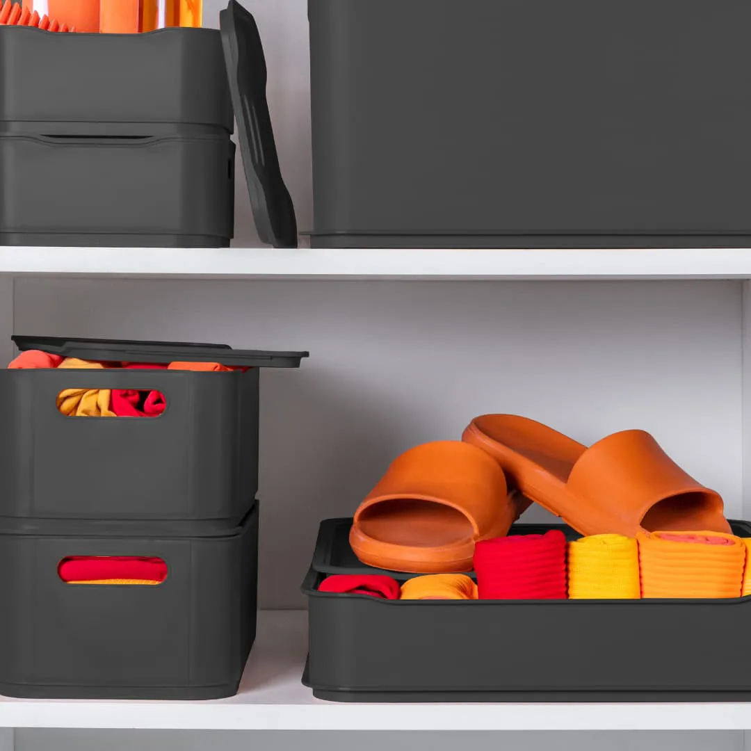 caixa organizadora com tampa 23,9 litros