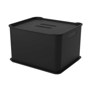 conjunto de caixas organizadoras com tampa 23,9 litros 3 peças