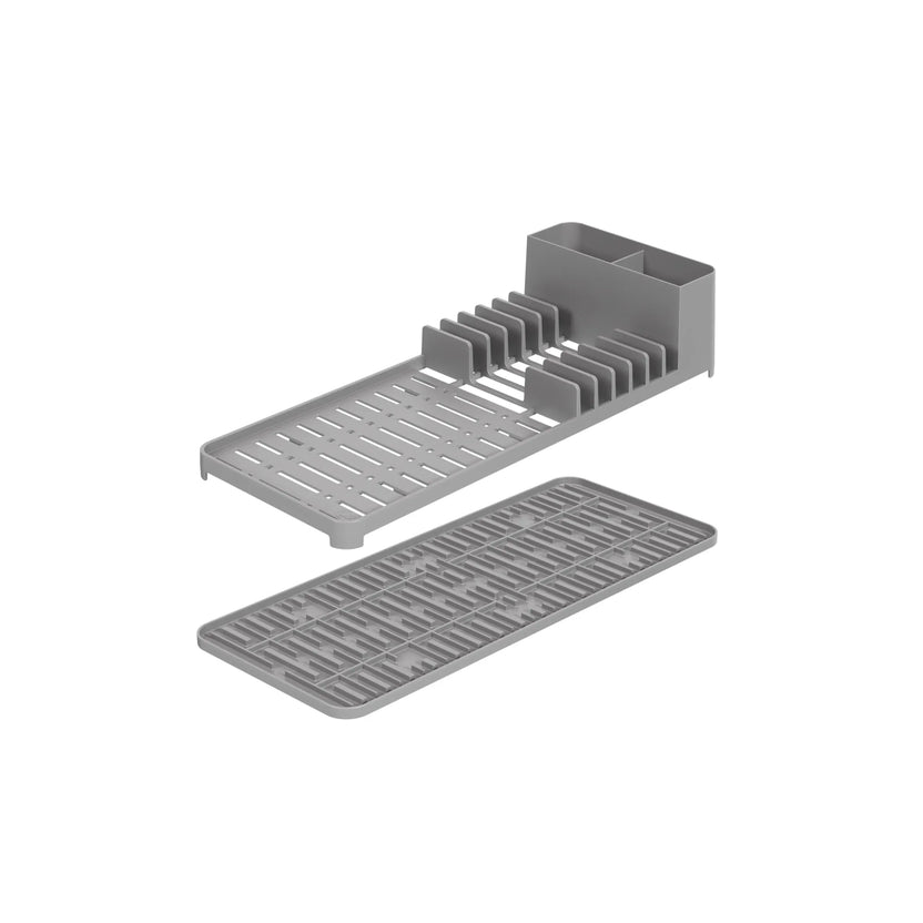 escorredor de louças com tapete de pia