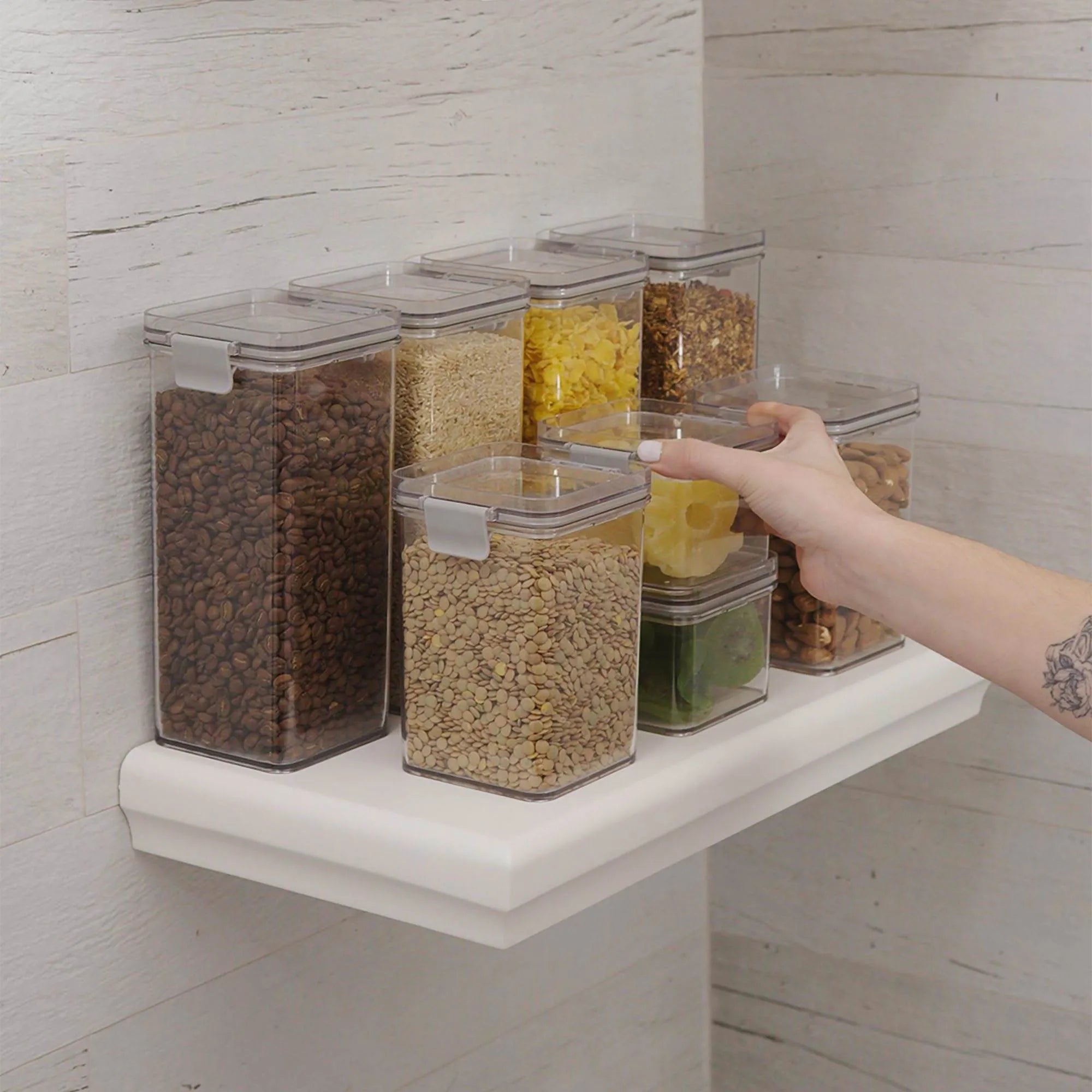 kit de potes herméticos 4 peças