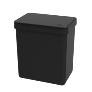 lixeira com tampa single 2,5 litros preto